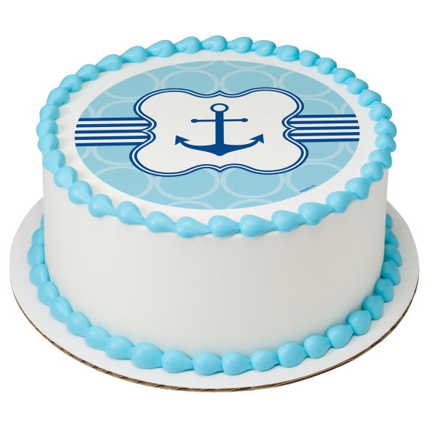 Anchor Edible Cake Topper Image