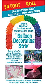 50' Balloon Deco Strip-Clear