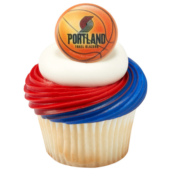 NBA Portland Trail Blazers Team Basketball Cupcake Rings