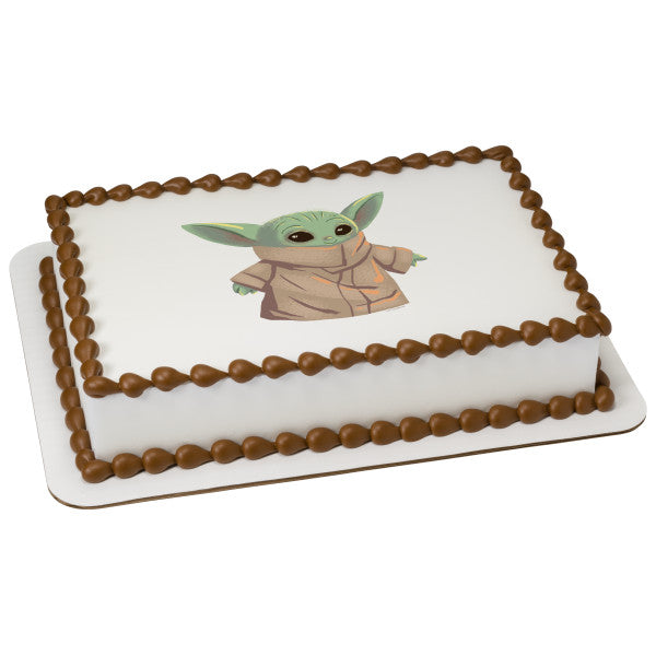 Star Wars™ The Mandalorian The Child Edible Cake Topper Image