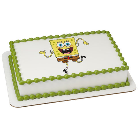 SpongeBob SquarePants™ Wacky Edible Cake Topper Image