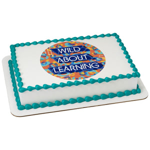 Wild About Learning Edible Cake Topper Image