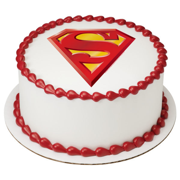 Superman Power Up Edible Cake Topper Image