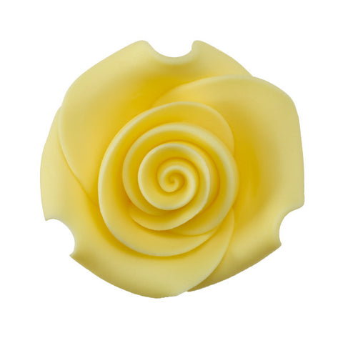 Yellow 1.5" Rose SugarSoft® Premium Edible Decorations