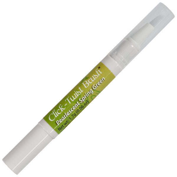 Pearlescent Spring Green Rainbow Dust Click-Twist Brush® Art Supplies