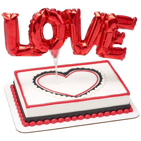Inflatable Red LOVE Anagram® Cake Pic