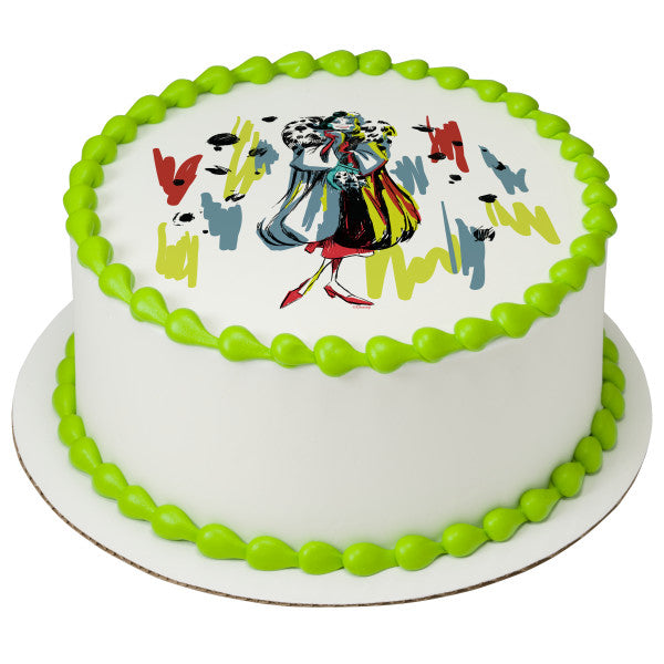 Disney Villains Cruella Edible Cake Topper Image