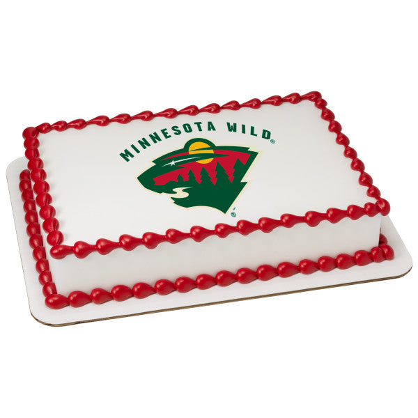 NHL® Minnesota Wild Team Edible Cake Topper Image