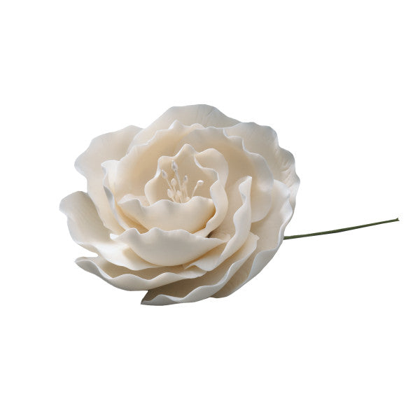 White Briar Rose Gum Paste Flowers