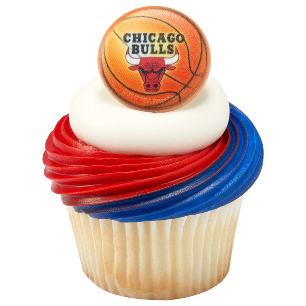 NBA Chicago Bulls Cupcake Rings