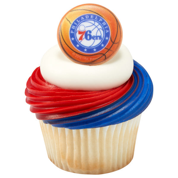 NBA Philadelphia 76ers Cupcake Rings