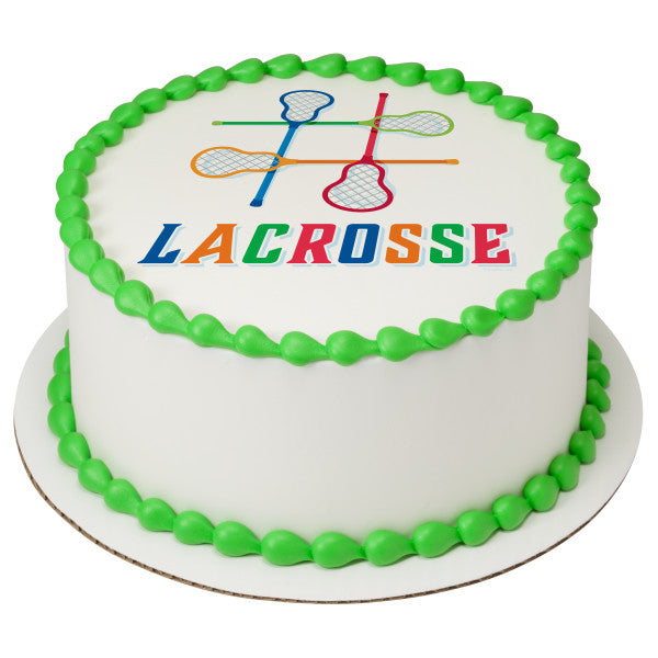 #LACROSSE Edible Cake Topper Image
