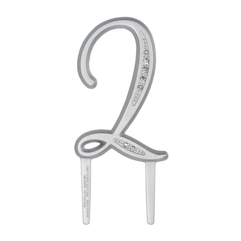 A Birthday Place - Cake Toppers - 3.5" 2 Diamond Number Monogram