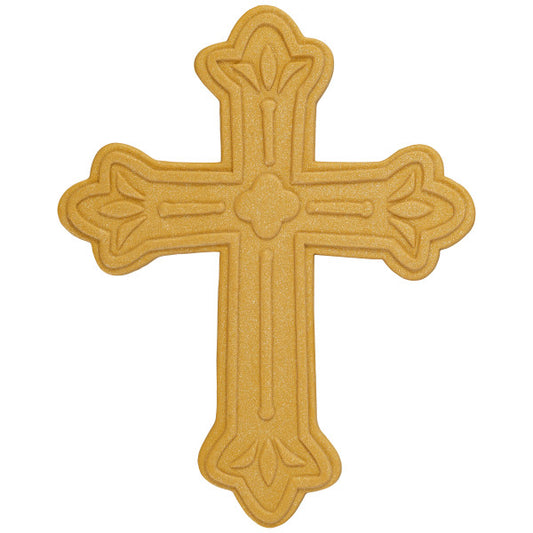 Gold Cross Gum Paste Layon