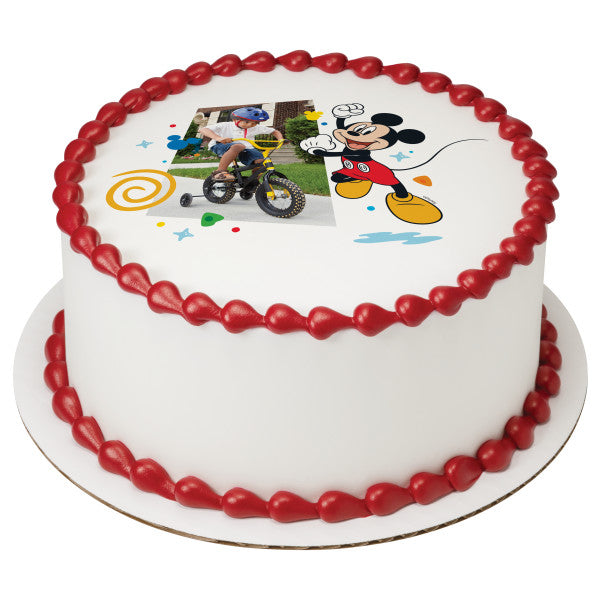 Disney Mickey Mouse Funhouse Fun on Repetir marco de imagen comestible para decoración de tartas