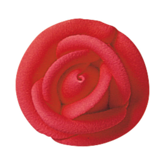 Red Medium Classic Sugar Rose Decorations