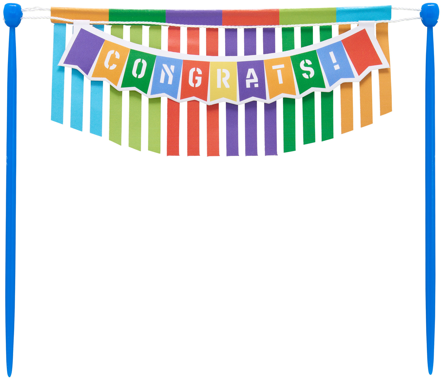 Felicidades ¡Felicidades! Banner Postre Layon Topper