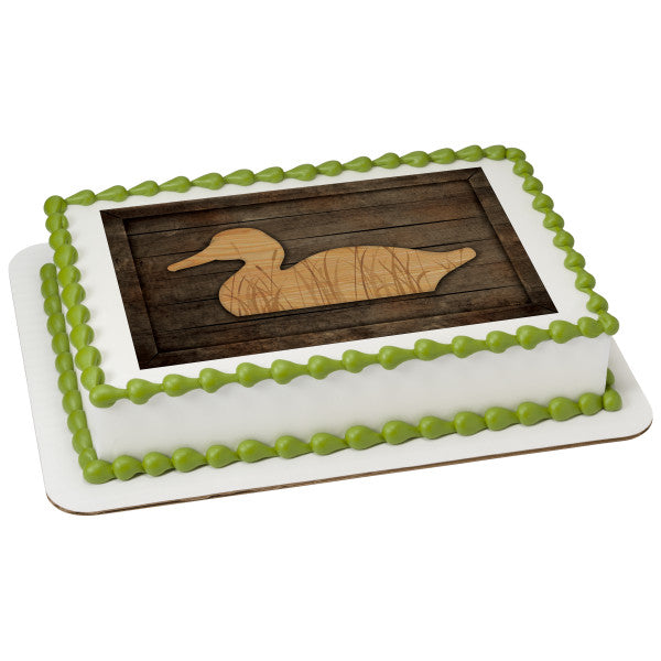 Vintage Duck Edible Cake Topper Image