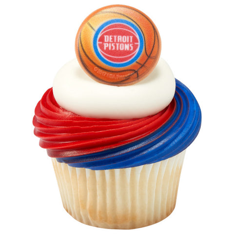 NBA Detroit Pistons Cupcake Rings