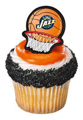 NBA Team Net Cupcake Rings - Utah Jazz (12 pieces)