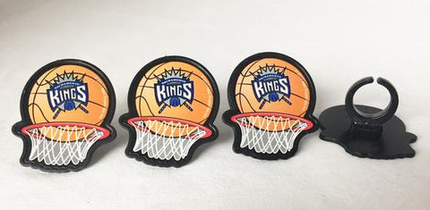 NBA Team Net Cupcake Rings - Sacramento Kings (12 pieces)
