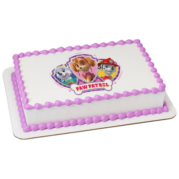 A Birthday Place - Cake Toppers - PAW Patrol Skye, Everest & Mars Edible Cake Topper Image