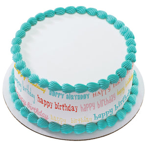 Birthday Blowout Edible Cake Topper Image Strips