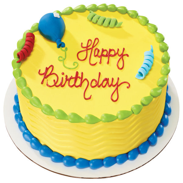 Primary Balloons Assortment Gum Paste Layon