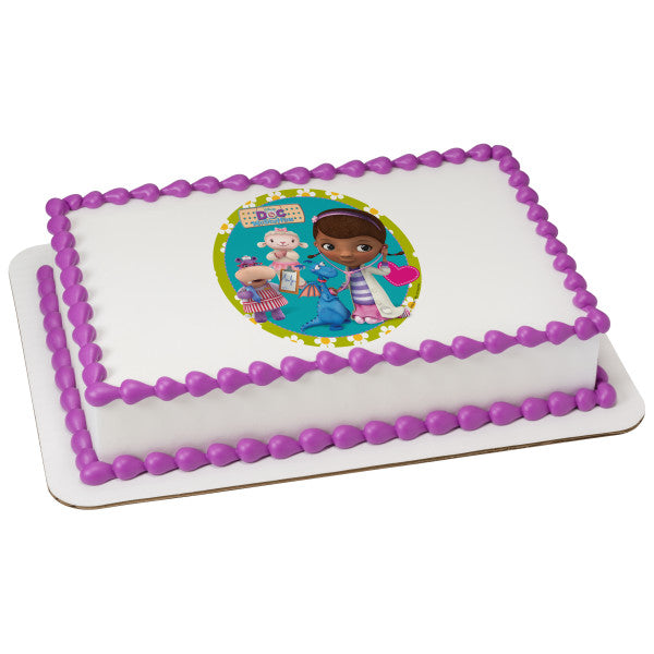 A Birthday Place - Cake Toppers - Doc McStuffins Doc and Friends Edible Cake Topper Image