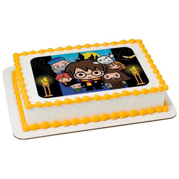 Harry Potter and Friends Edible Cake Topper Image