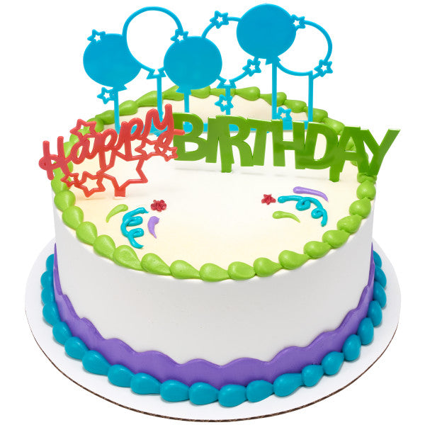 Happy Birthday Cake Decoration Kit