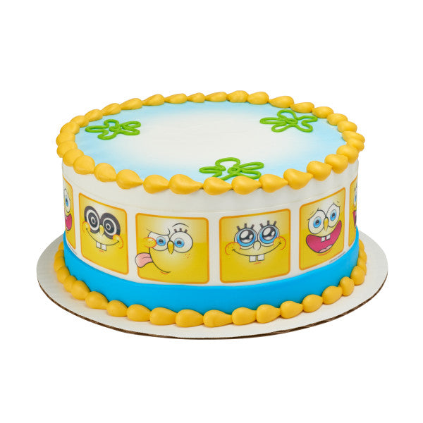 A Birthday Place - Cake Toppers - SpongeBob SquarePants„¢ Many Faces Edible Cake Topper Image Strips