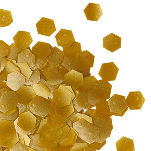 Gold Hexagons Edible Glitter