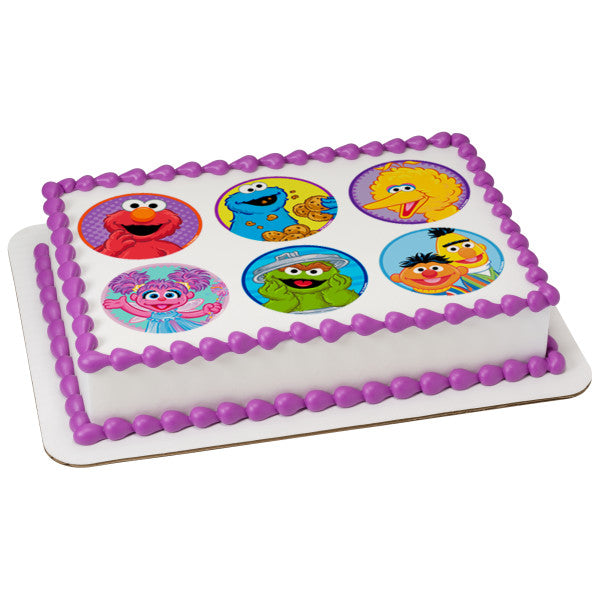 Sesame Street® Celebration Edible Cake Topper Image