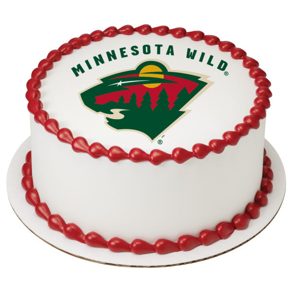 NHL® Minnesota Wild Team Edible Cake Topper Image
