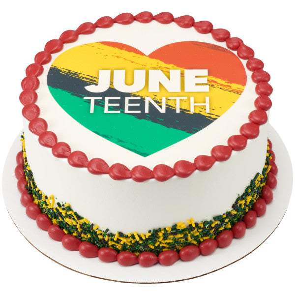 Juneteenth Edible Cake Topper Image