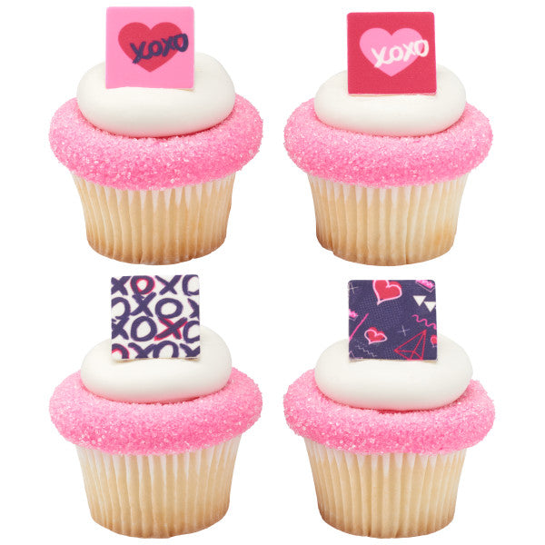 XOXO Love Assortment Sweet Décor® Printed Edible Decorations