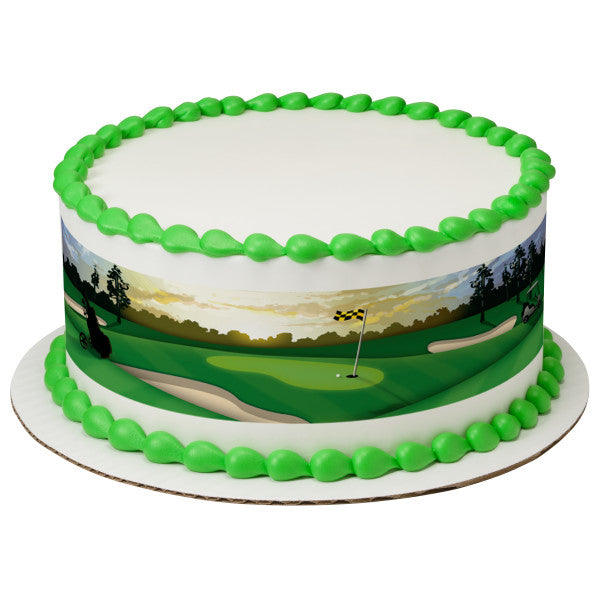 A Birthday Place - Cake Toppers - Golf Edible Cake Topper Image Strips