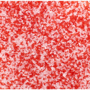 Red and White Peppermint Flavored Sugar Crystals