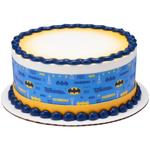 Batman Gotham City Hero Edible Cake Topper Image Strips