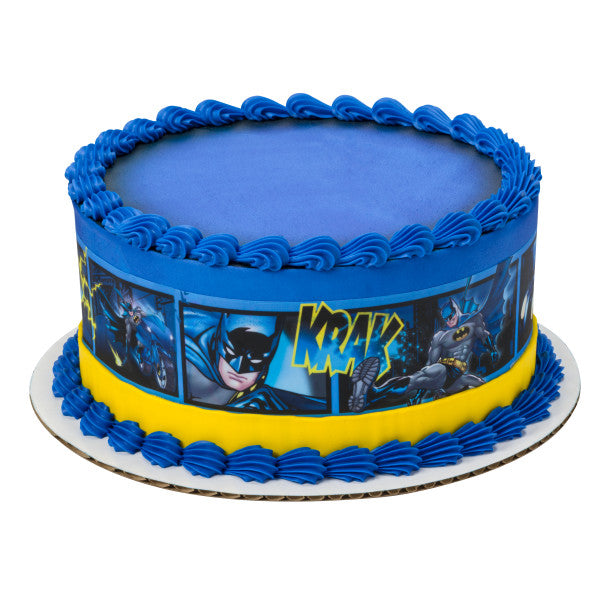 Batman Fwhoosh, Krak, Wham Edible Cake Topper Image Strips
