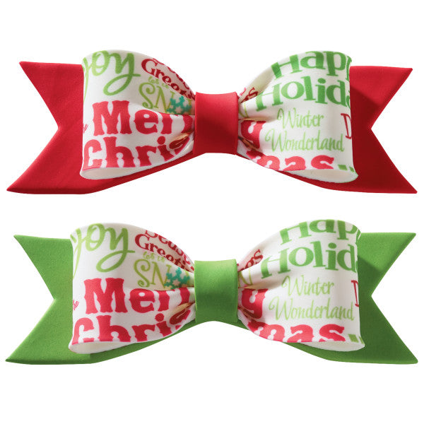 Holiday Gum Paste Bows