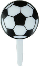 Soccer Ball Cupcake Picks (12ct)