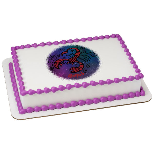 Scorpio Edible Cake Topper Image