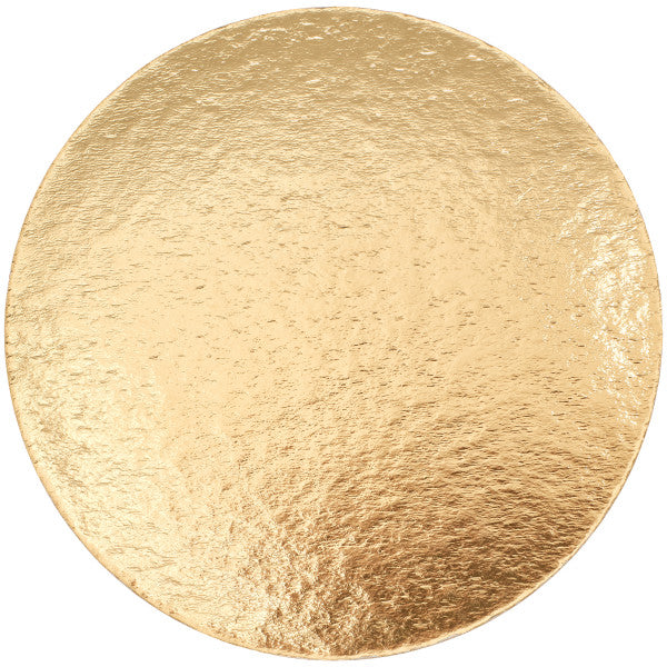 Cake Board Card 6" Round Gold and Silver Reversible