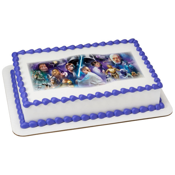 Star Wars™ A Galaxy Far, Far Away Edible Cake Topper Image