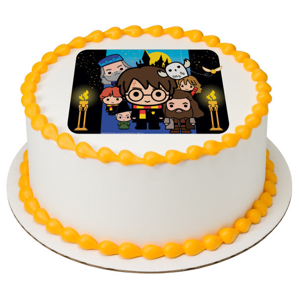 Harry Potter and Friends Edible Cake Topper Image