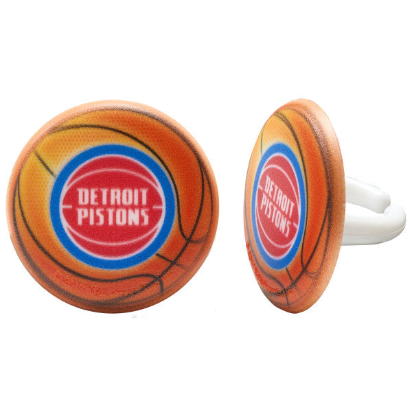 NBA Detroit Pistons Cupcake Rings