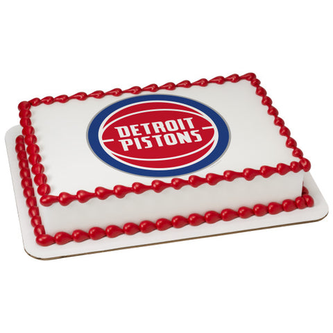 NBA Detroit Pistons Edible Cake Topper Image