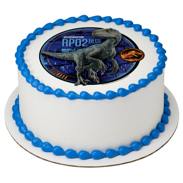 Jurassic World™ Fallen Kingdom Blue Edible Cake Topper Image